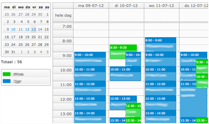 Klikschema Agenda